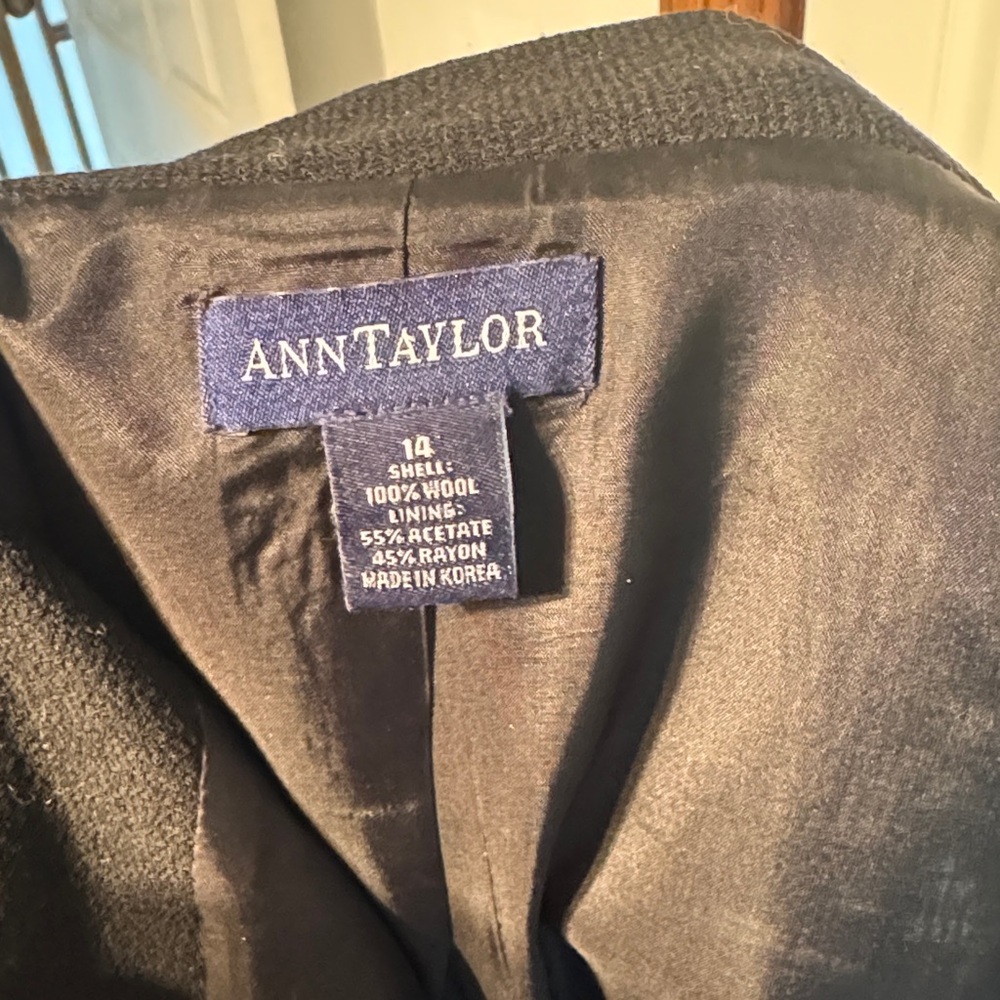 Ann Taylor Black Blazer with Satin Lining - Picture 2 of 5